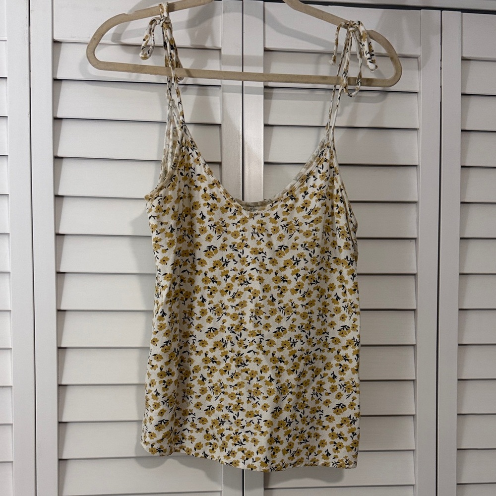 Abercrombie & Fitch Floral Women's Tie Strap Tank Top